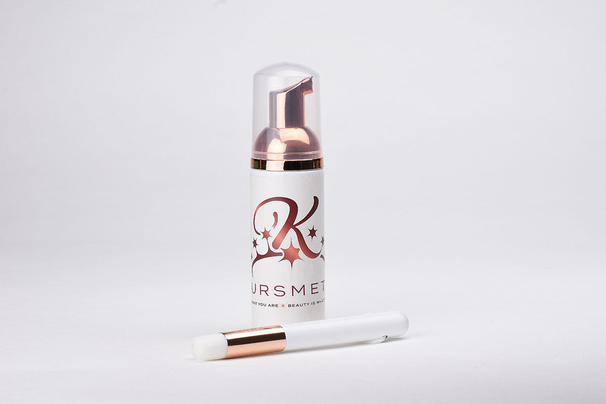 kaursmetics false lash cleaner and brush