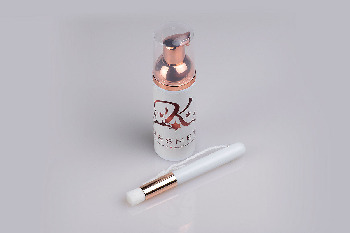 kaursmetics false lash cleaner and brush